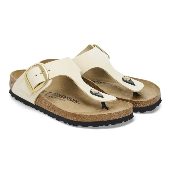 Gizeh Big Buckle Nubuck Leather Ecru - Image 6