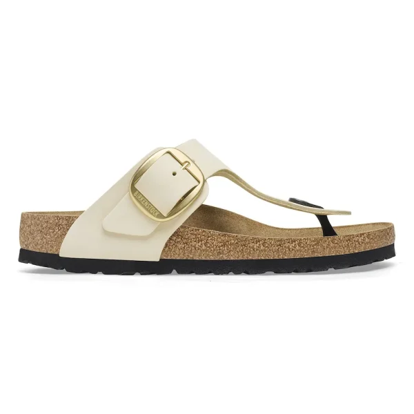 Gizeh Big Buckle Nubuck Leather Ecru - Image 7