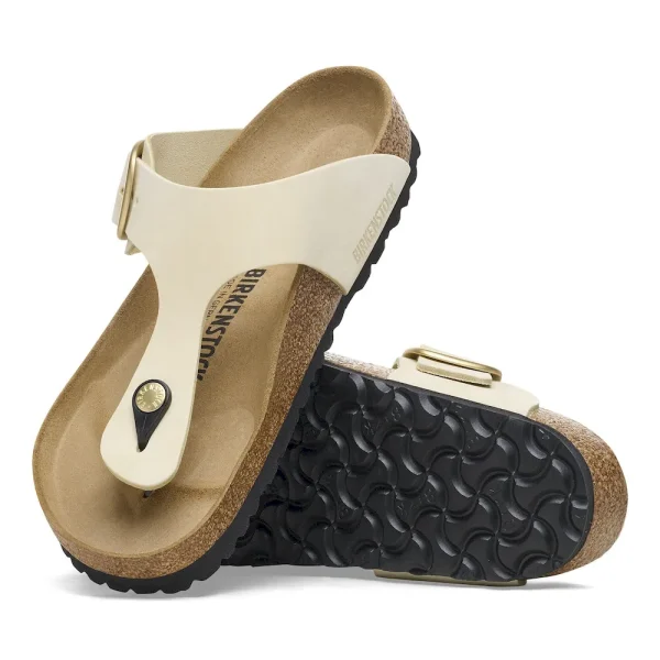 Gizeh Big Buckle Nubuck Leather Ecru - Image 4