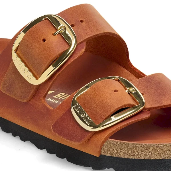 Arizona Big Buckle Oiled Leather Burnt Orange - Image 8