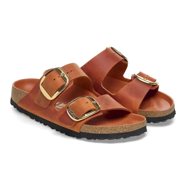 Arizona Big Buckle Oiled Leather Burnt Orange - Image 6