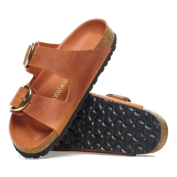 Arizona Big Buckle Oiled Leather Burnt Orange - Image 4