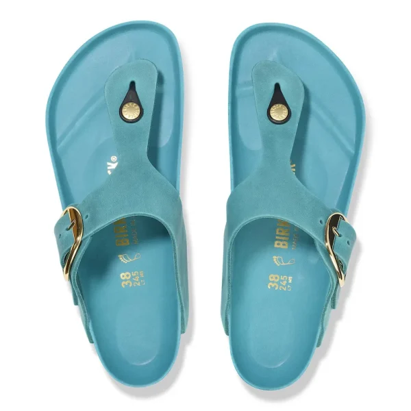 Gizeh Big Buckle Oiled Leather Biscay Bay - Image 5