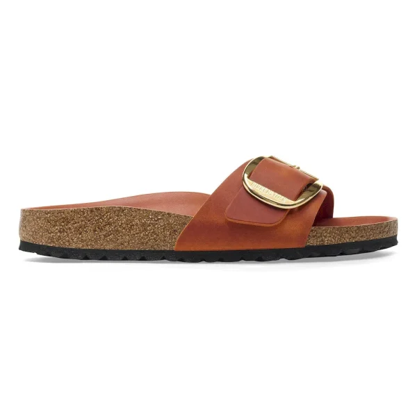 Madrid Big Buckle Oiled Leather Burnt Orange - Image 7
