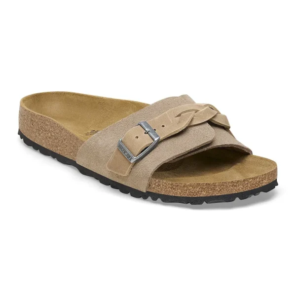 Oita Braided Suede Leather Taupe
