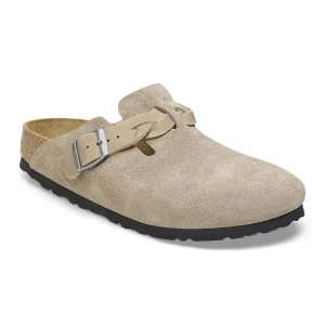 Boston Braided Suede Leather Taupe