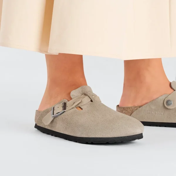 Boston Braided Suede Leather Taupe - Image 3
