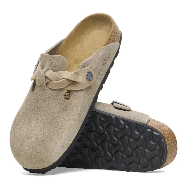 Boston Braided Suede Leather Taupe - Image 4