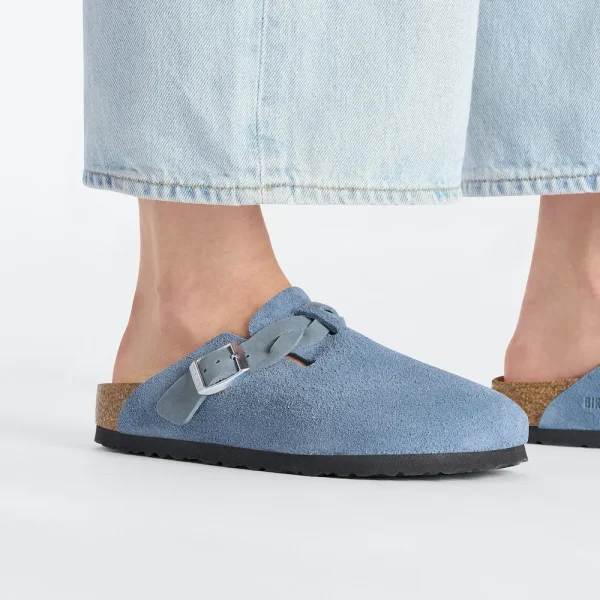 Boston Braided Suede Leather Elemental Blue - Image 3