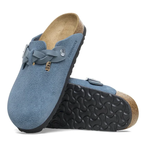 Boston Braided Suede Leather Elemental Blue - Image 4