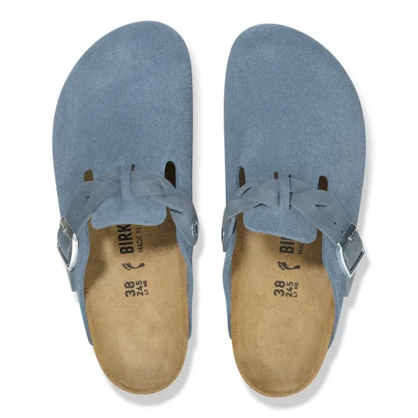 Boston Braided Suede Leather Elemental Blue - Image 5