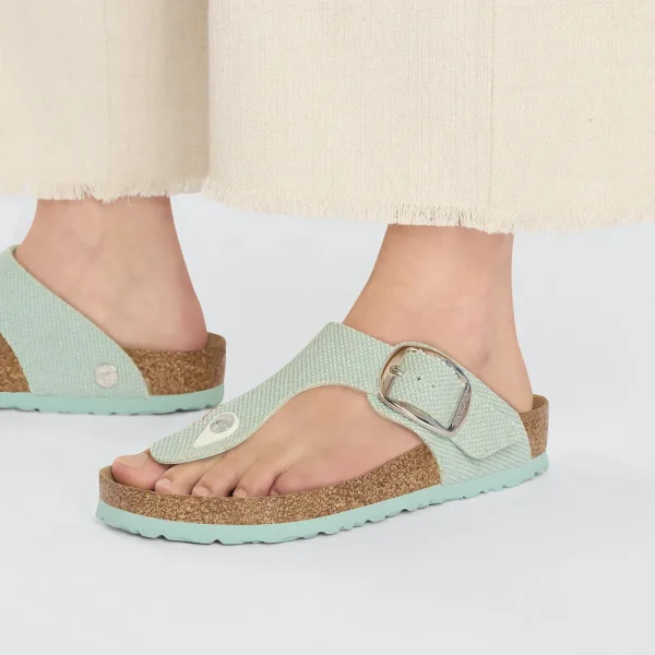 Gizeh Vegan Big Buckle Textile Canvas Surf Green - Image 3