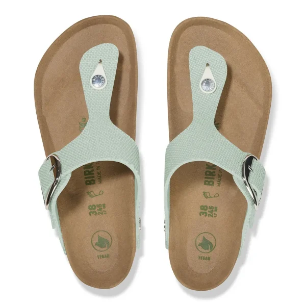 Gizeh Vegan Big Buckle Textile Canvas Surf Green - Image 5