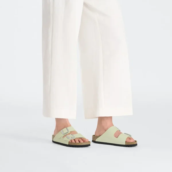 Arizona Nubuck Leather Faded Lime - Image 2
