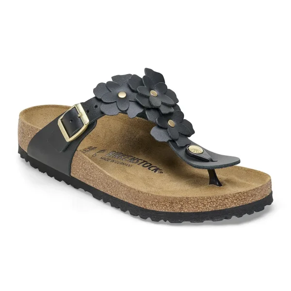 Gizeh Flower Leather Black