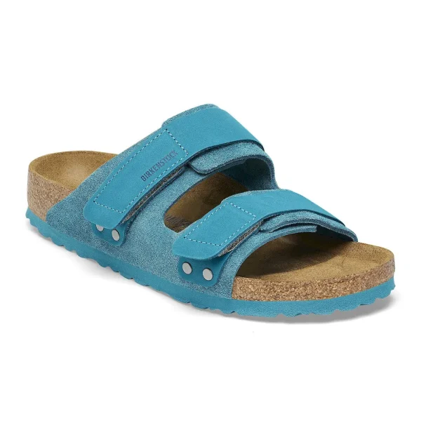 Uji Nubuck-Suede Leather Deep Turquoise