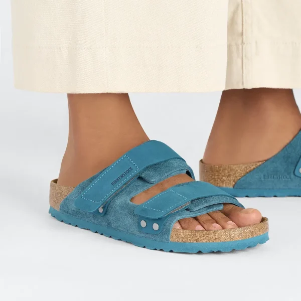 Uji Nubuck-Suede Leather Deep Turquoise - Image 3