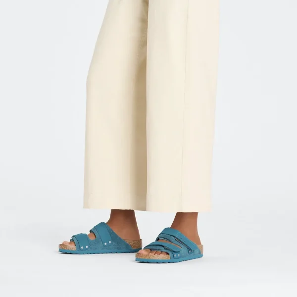 Uji Nubuck-Suede Leather Deep Turquoise - Image 2
