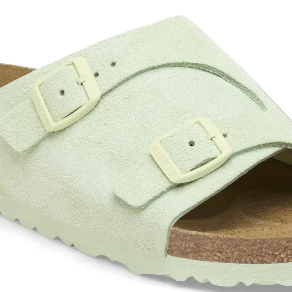 Zürich Suede Leather Faded Lime - Image 8