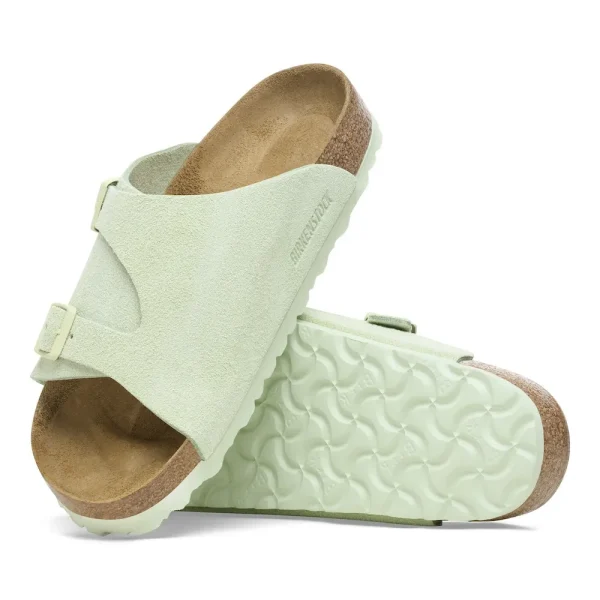 Zürich Suede Leather Faded Lime - Image 4