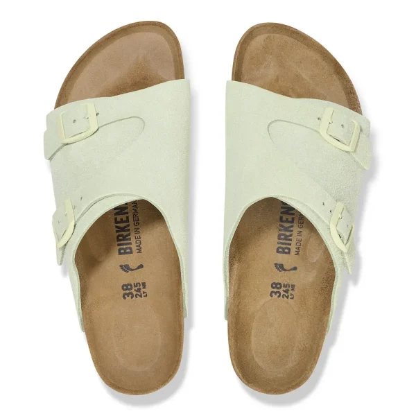 Zürich Suede Leather Faded Lime - Image 5