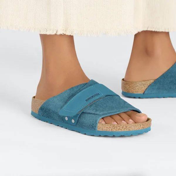 Kyoto Suede Leather Deep Turquoise - Image 3