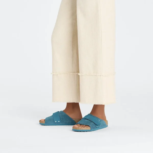 Kyoto Suede Leather Deep Turquoise - Image 2