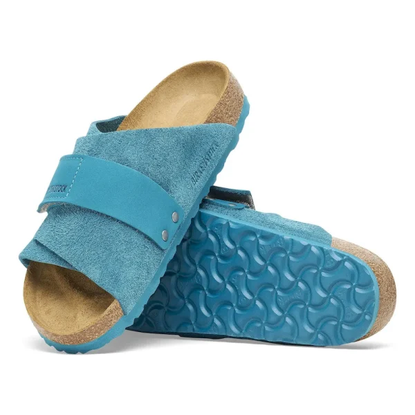 Kyoto Suede Leather Deep Turquoise - Image 4