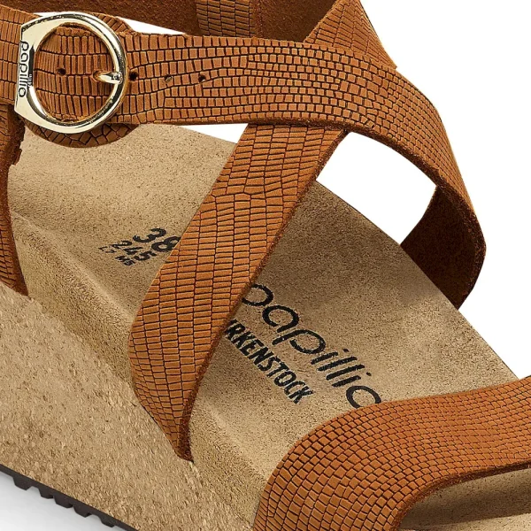 Sibyl Embossed Leather Burnt Orange - Image 8