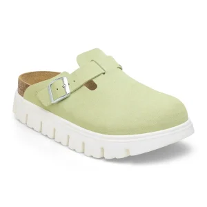 Boston Chunky Suede Leather Faded Lime