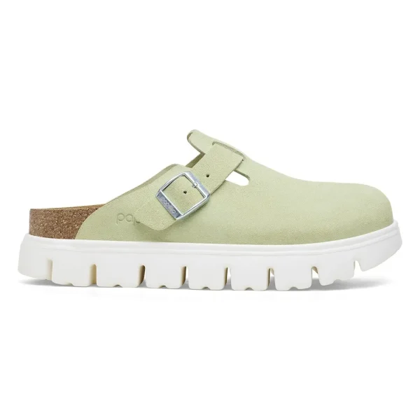 Boston Chunky Suede Leather Faded Lime - Image 5