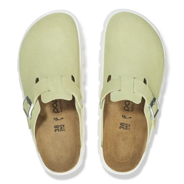 Boston Chunky Suede Leather Faded Lime - Image 3