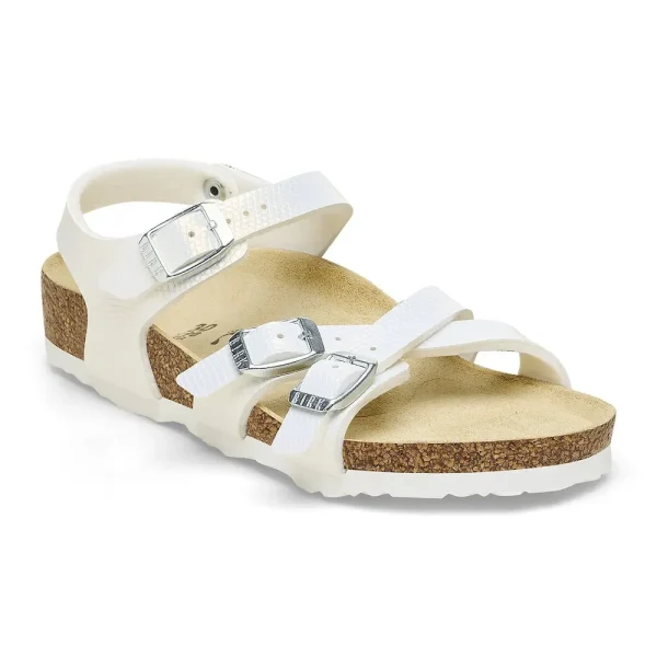 Kumba Kids Birko-Flor Embossed Shiny White