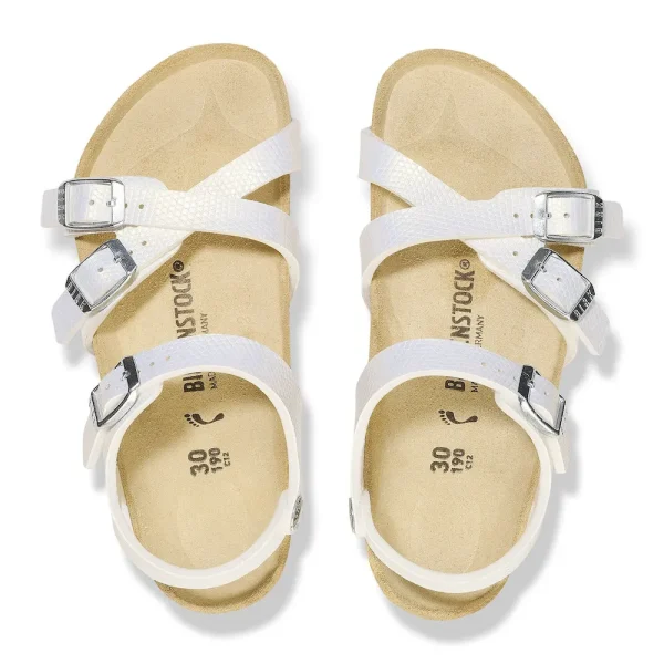 Kumba Kids Birko-Flor Embossed Shiny White - Image 3