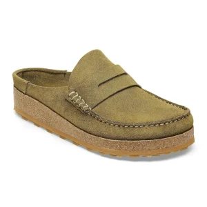 Naples Suede Leather Pine Green