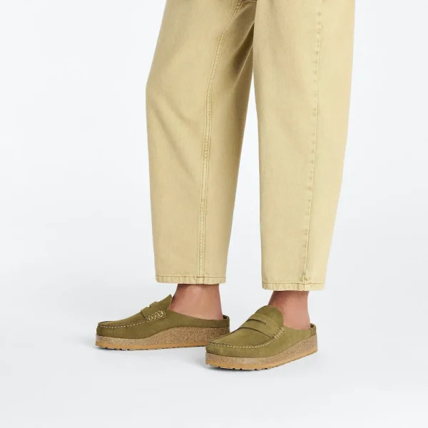 Naples Suede Leather Pine Green - Image 2