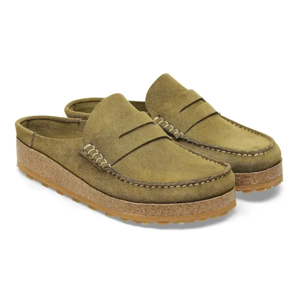 Naples Suede Leather Pine Green - Image 6