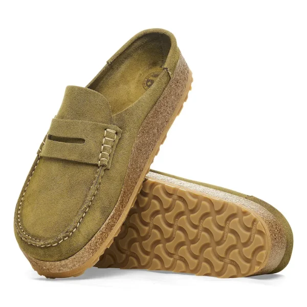 Naples Suede Leather Pine Green - Image 4
