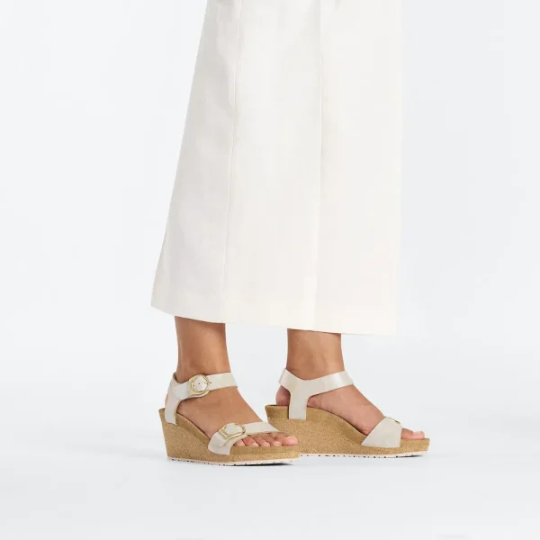 Soley Nubuck Leather Metallic Silver - Image 2
