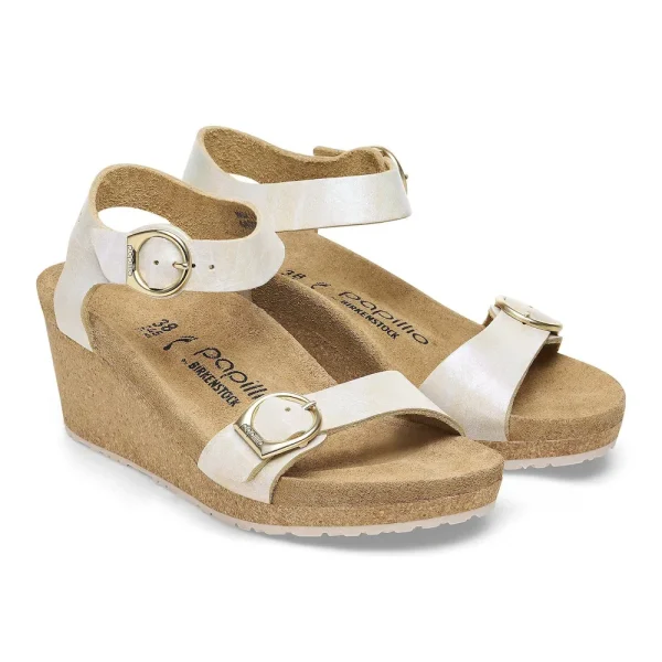 Soley Nubuck Leather Metallic Silver - Image 6