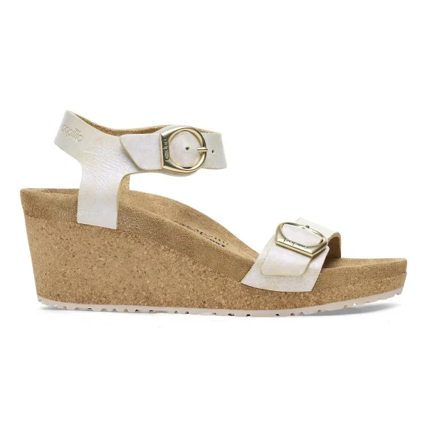 Soley Nubuck Leather Metallic Silver - Image 7
