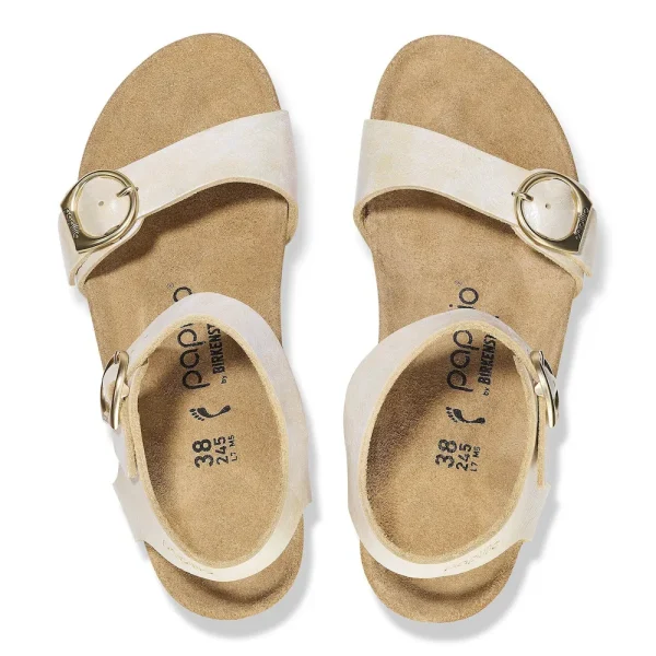 Soley Nubuck Leather Metallic Silver - Image 5