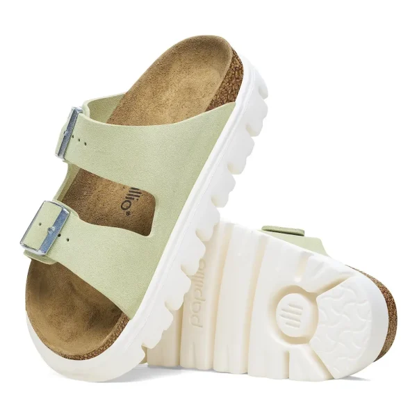 Arizona Chunky Suede Leather Faded Lime - Image 4