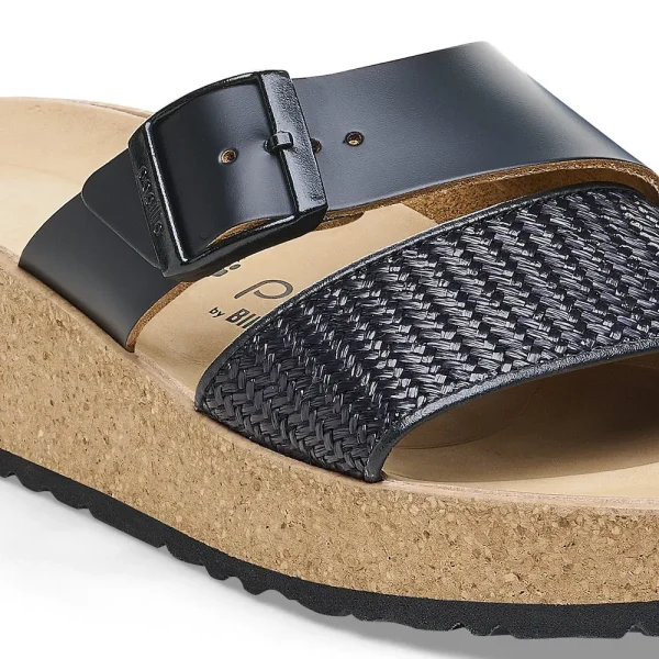 Almina Natural Leather-Synthetics Black - Image 8