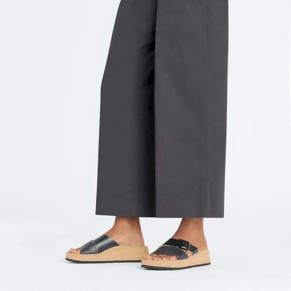 Almina Natural Leather-Synthetics Black - Image 2