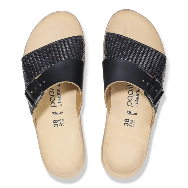 Almina Natural Leather-Synthetics Black - Image 5