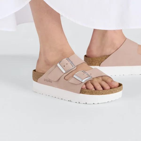 Arizona Flex Platform Nubuck Leather Soft Pink - Image 3