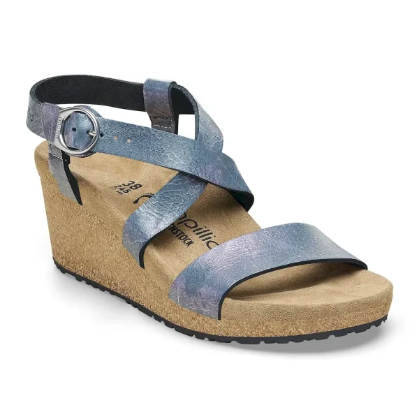 Sibyl Nubuck Leather Metallic Black