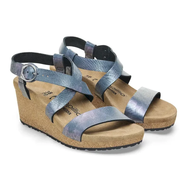 Sibyl Nubuck Leather Metallic Black - Image 6
