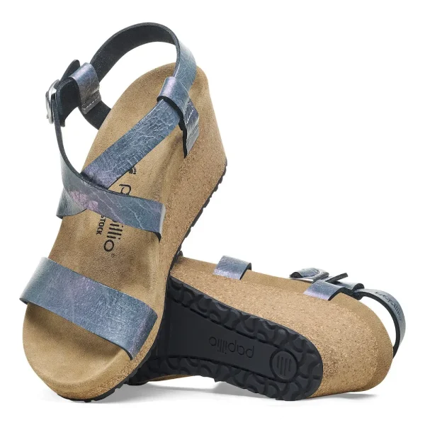 Sibyl Nubuck Leather Metallic Black - Image 4